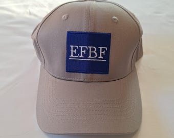 EFBF Hats (Blue Square - Gray)