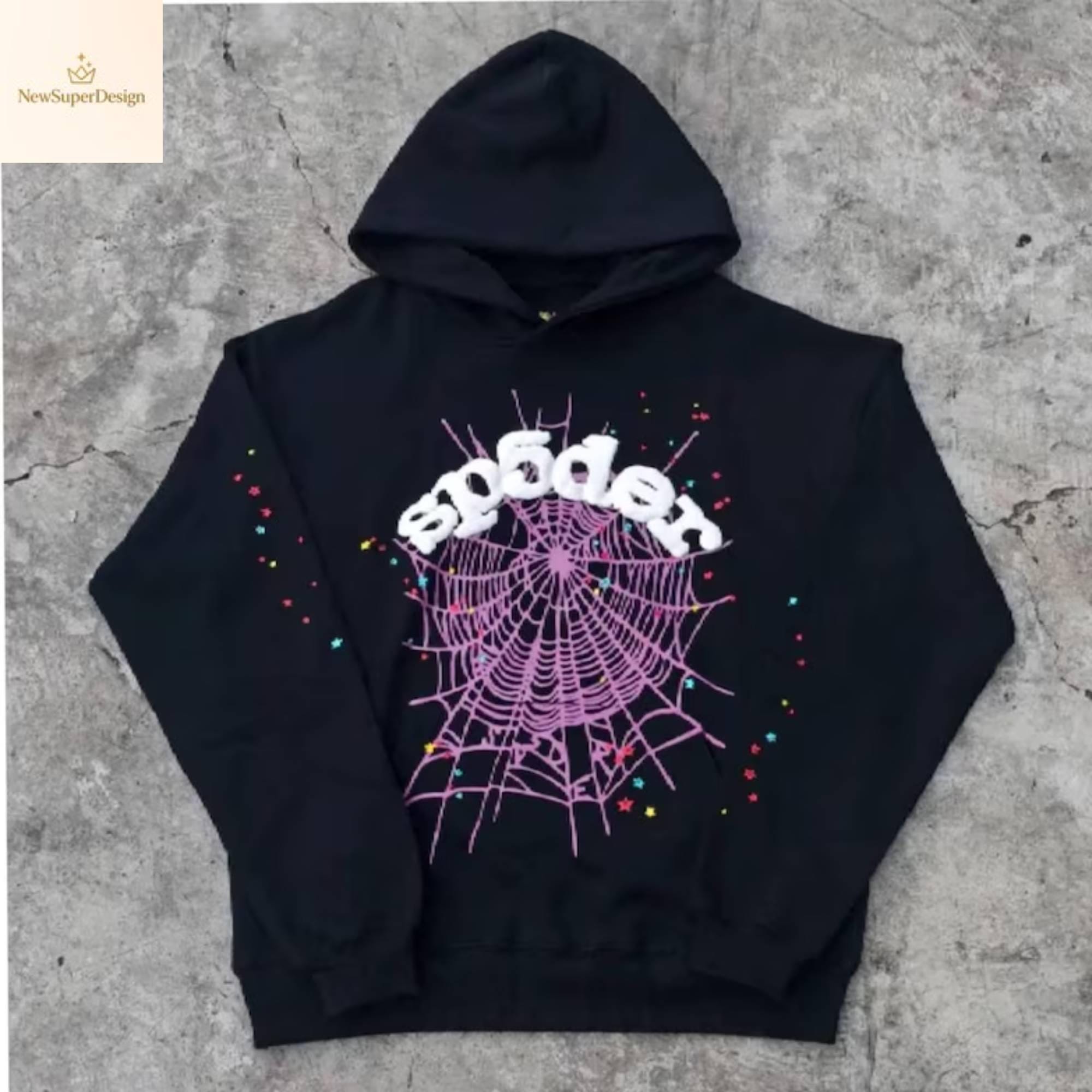 creefブラックパーカー guapiパーカー　sp5derパーカー SP5DER graphic-print 