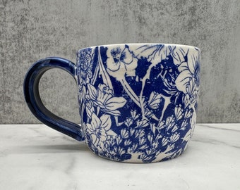 Blue Flower Mug