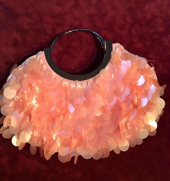 1980s Spangle Beaded “Cha-Cha” handbag -beaded pur