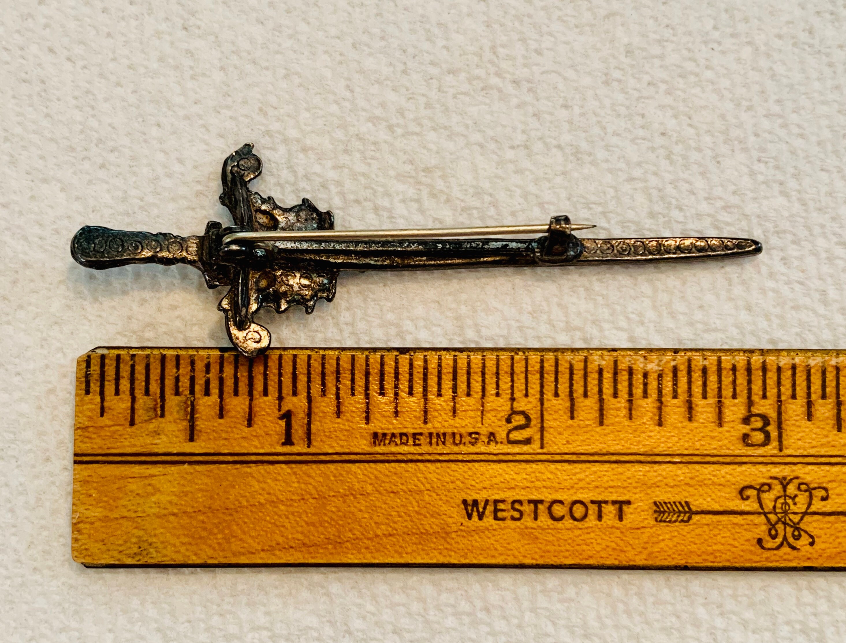 Vintage Silvertone Pewter Pins Etsy