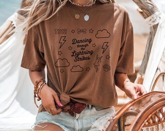 Comfort Colors Dancing Through The Lightning Strikes Shirt, Country Music fan gift, dance Apparel tee, Inspired Opalite Graphic sweatshirt