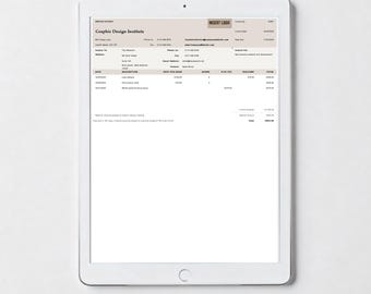 Modern Service Invoice Template | Editable Excel Spreadsheet for Freelancers & Small Businesses