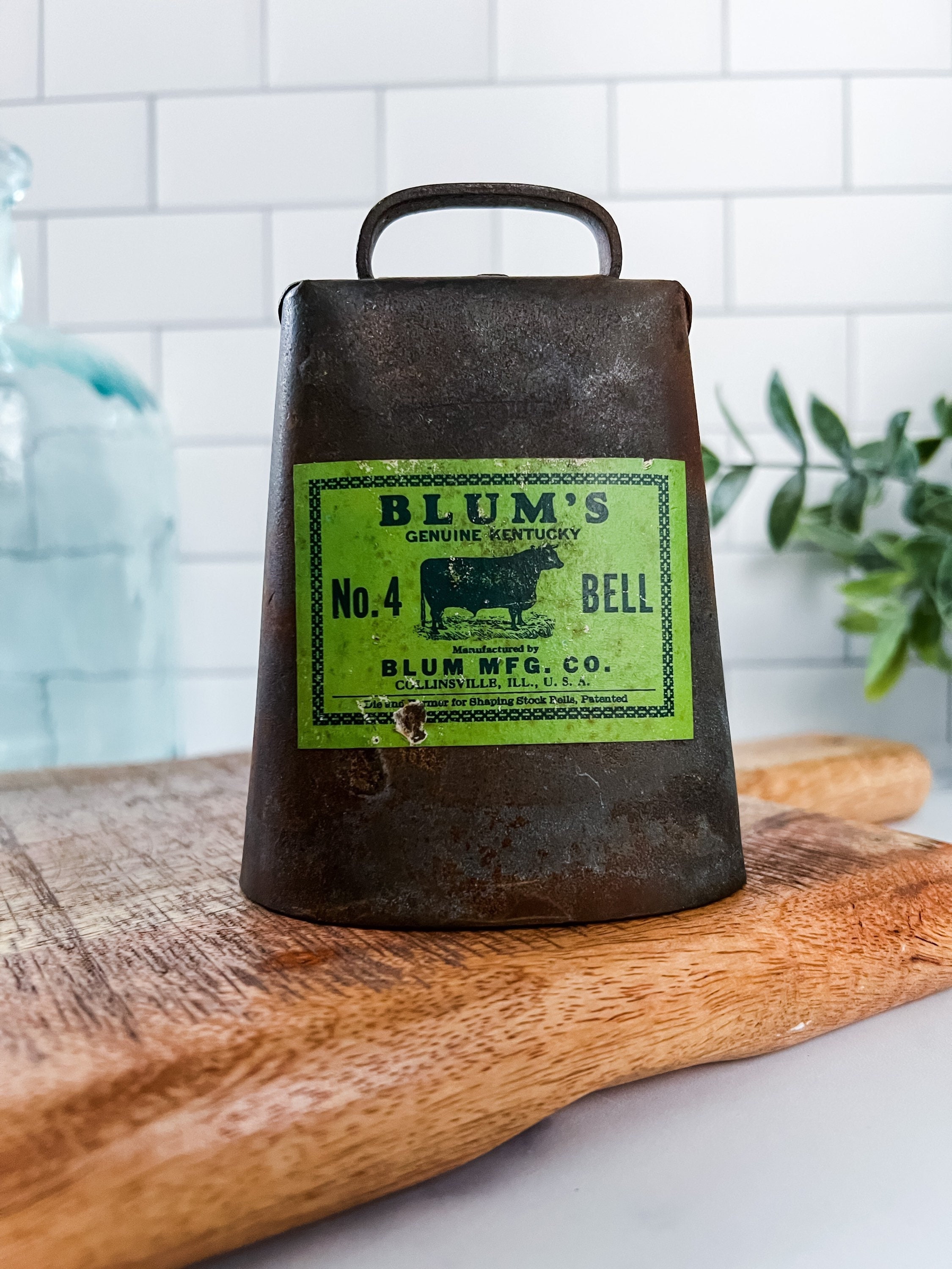 Blum's Genuine Kentucky Cowbell Cow Bell No. 4 - Blum