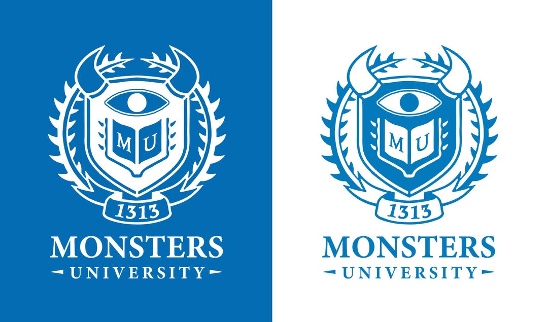 Monsters University Logo Coat of Arms Seal MU Svg Jpg Png Ai Digital  Download - Etsy
