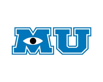 Monsters University MU svg jpg png ai digital download