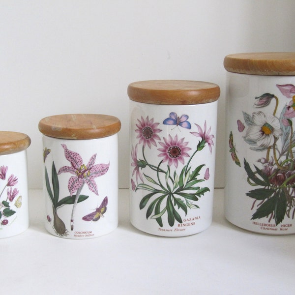 Portmeirion Botanic Garden Canister Set of 4