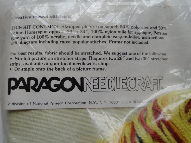 Paragon Crewel Embroidery Kit Floral Rhapsody 0408 Georgia Ball