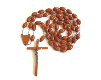 Vintage Extra Large Wooden Rosary