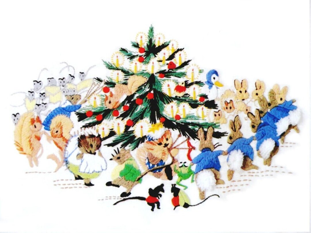 Columbia Minerva Beatrix Potter Crewel Christmas Idea Kit # 7881