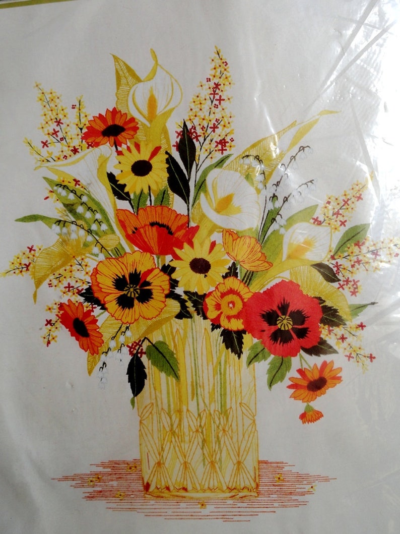 Paragon Crewel Embroidery Kit Floral Rhapsody 0408 Georgia Ball
