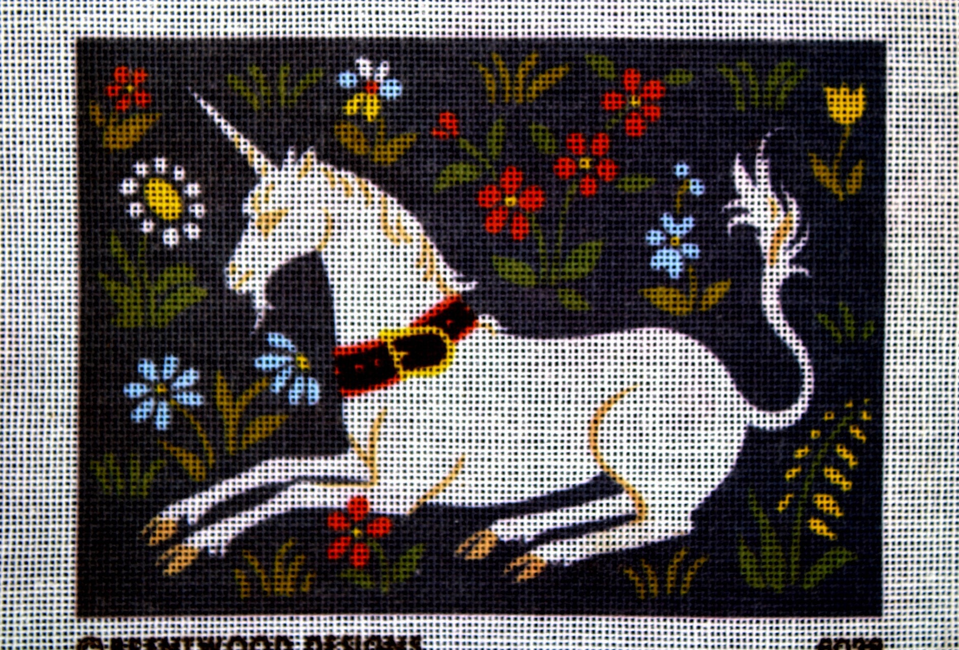 Brentwood Designs Renaissance Needlepoint Canvas Unicorn in - Etsy