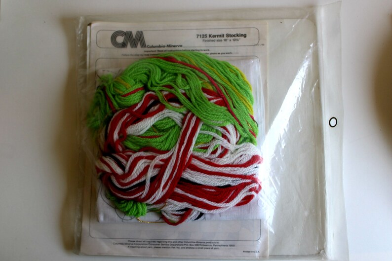 Crewel embroidery christmas stocking kit canada