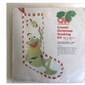 Columbia Minerva Crewel Embroidery Christmas Stocking Kit - Etsy