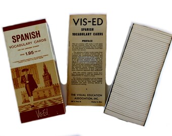 Vis-Ed Spanish Vocabulary Flash Cards For the Language Student Visual Educational Association Inc.