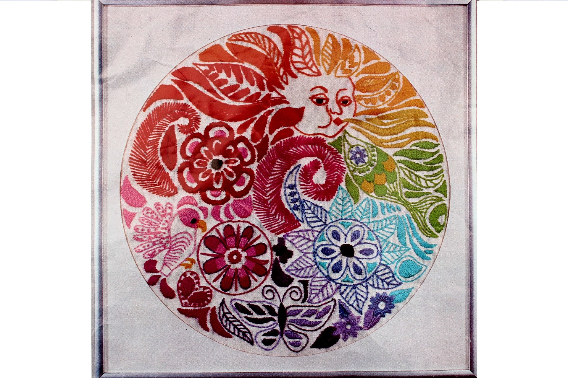 Kit De Broderie Vintage Taico 'Crewel Fantasy Wind' 1976 - Rare, Avec Tigre, Neuf