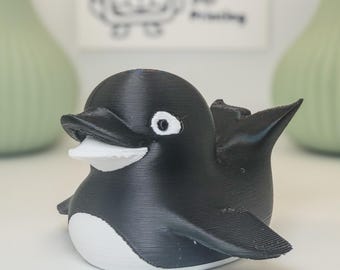 Killer Whale Duck - 3D Printed - Cruise Duck - Collectibles