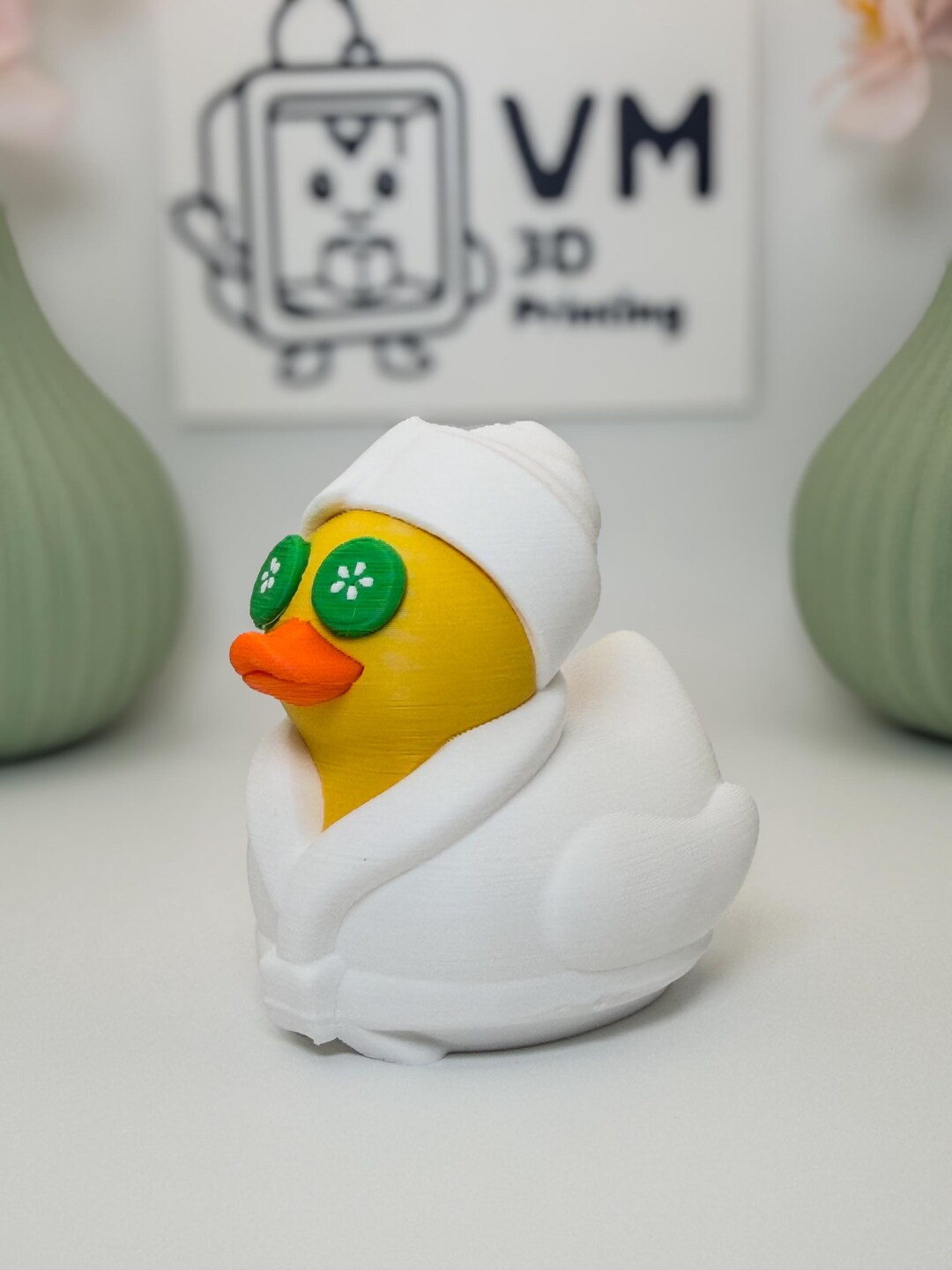 Spa Day Duck - 3D Printed - Cruise Duck - Collectibles - Etsy