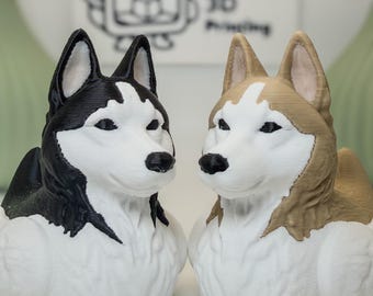 Husky Dog Duck - 3D Printed - Cruise Duck - Collectibles