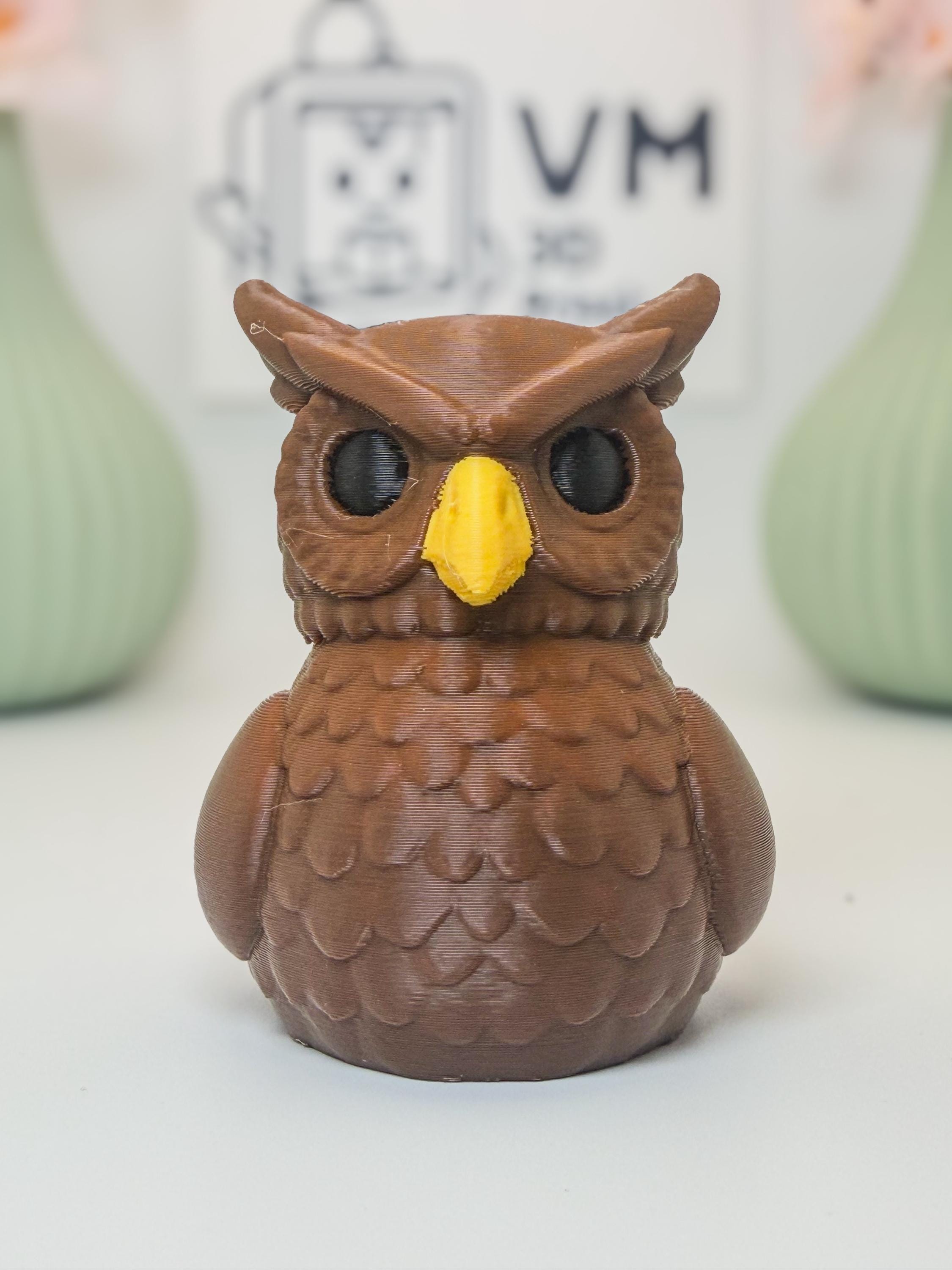 Horned Owl Duck - 3D Printed - Cruise Duck - Collectibles