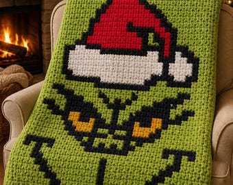Grinch face graph pattern