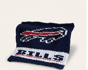 Buffalo Bills finger knit pattern
