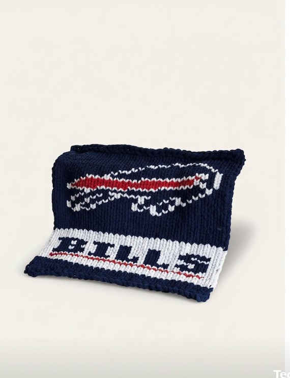 Buffalo Bills finger knit pattern