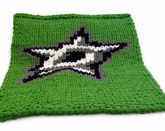 Dallas stars graph pattern chunky knit