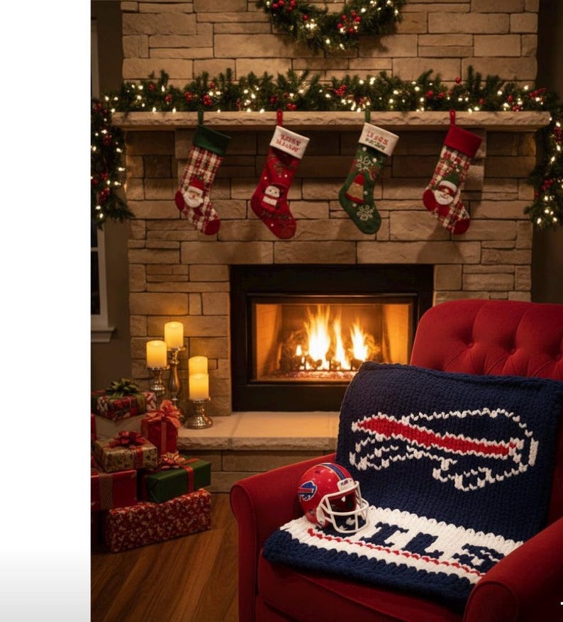 Buffalo Bills finger knit pattern image 3