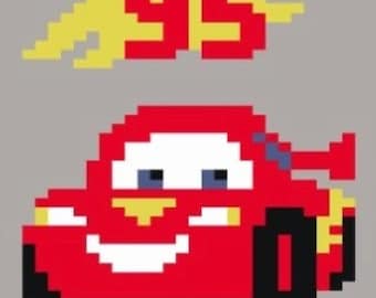 Modèle de voiture en tricot avec les doigts