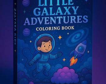 Kleines Galaxy Adventures Malbuch | Zauberhaftes Buch für Kinder | Niedliche kosmische Wesen | Lernen mit Spaß & Kreative Ausmalbilder