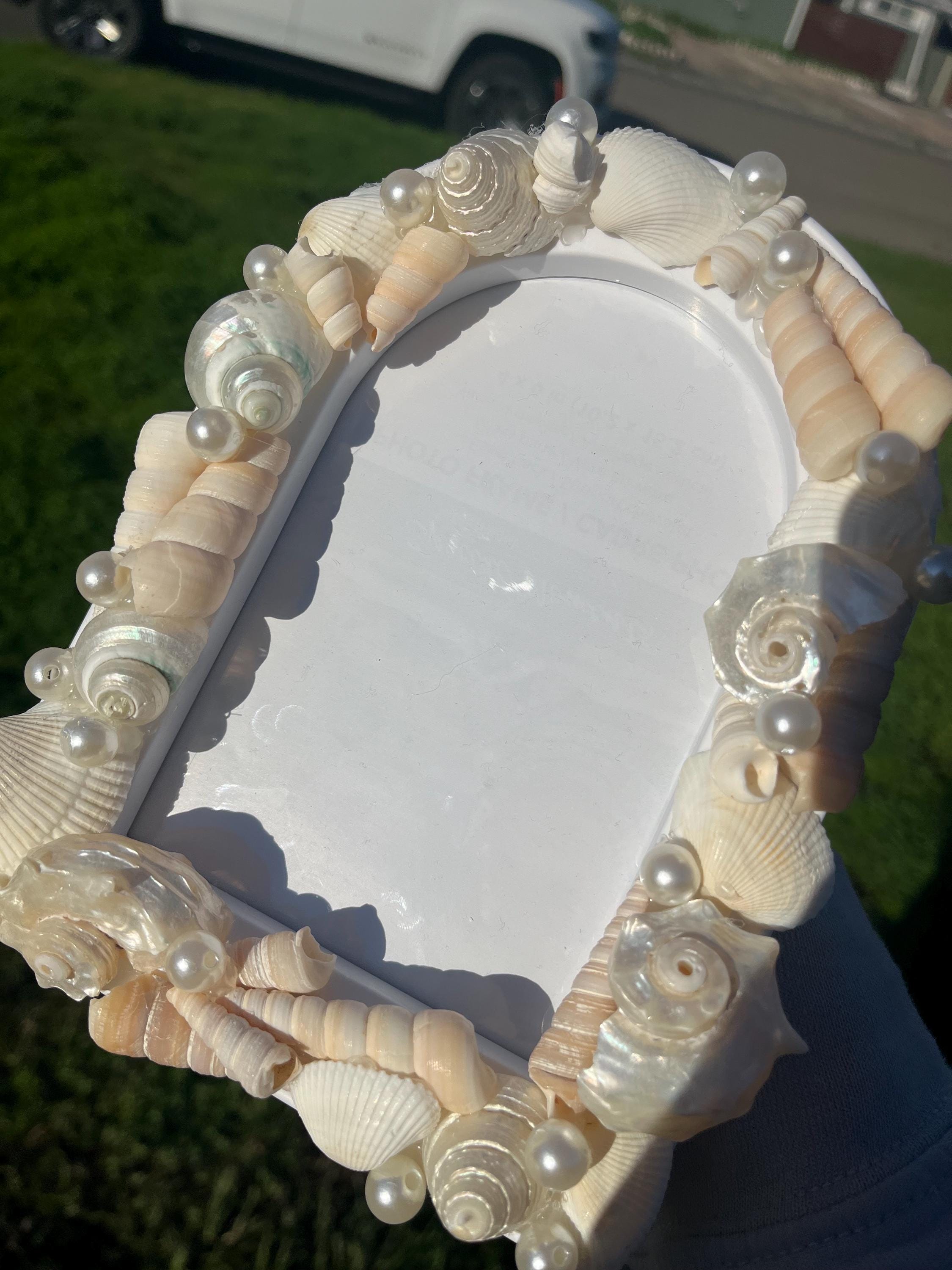 Shea Shell Photo Frame Handcrafted Seashell Photo Frame With Pearl Accents - Etsy