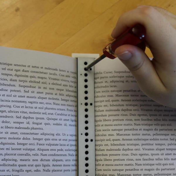 Bookbinding Signature Hole Punching Cradle - Pre-marked for French Link and Coptic Stitch