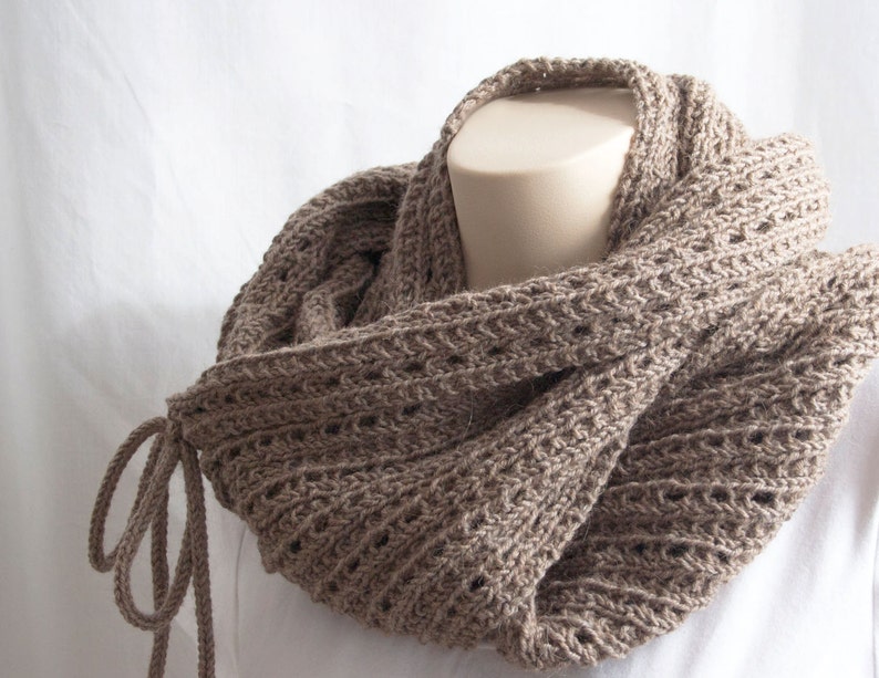 KNITTING PATTERN, The Mokaccino Cowl and Scarf image 4