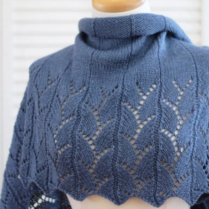 KNITTING PATTERN, The Blue Jean Wrap image 3