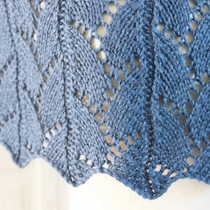 KNITTING PATTERN, The Blue Jean Wrap image 6