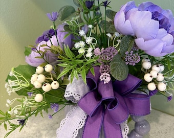 Lavender Mug Arrangement