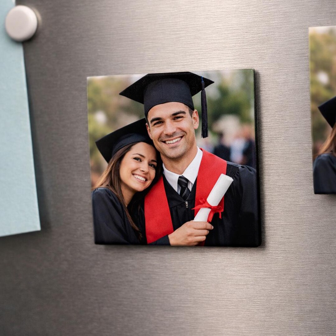Graduation Photo Magnet 2x2 Personalized Gift Class of 2026 Custom Mini ...
