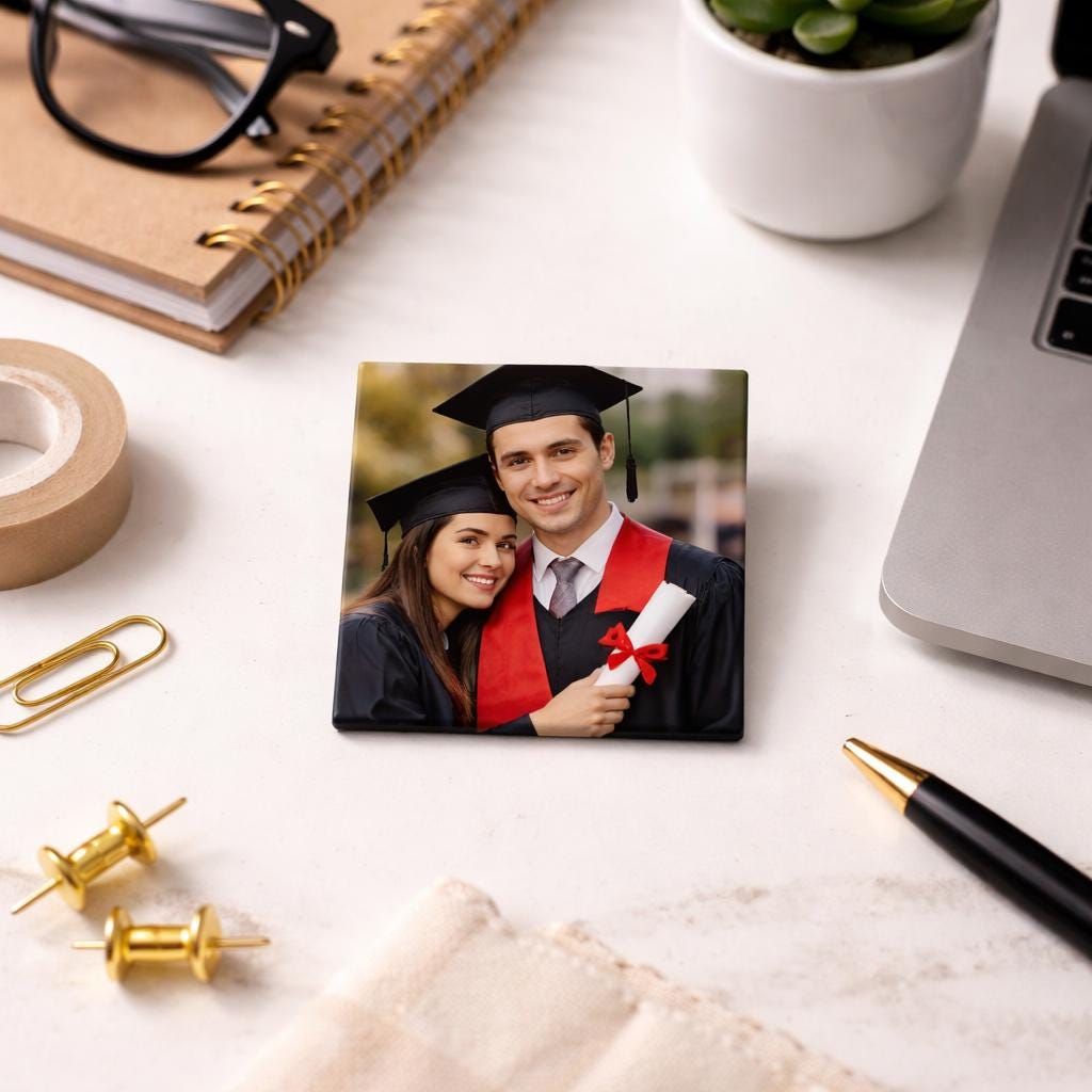 Graduation Photo Magnet 2x2 Personalized Gift Class of 2026 Custom Mini ...