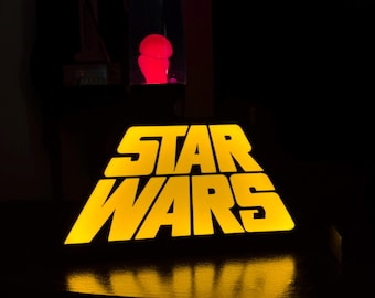 スター・ウォーズ 1977 ロゴライトボックス（明るさ調節可能、壁掛け対応）