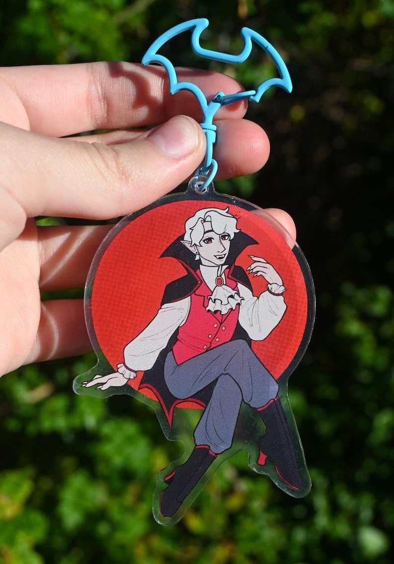 Vampires SMP Keychains // 3.5" Acrylic Double-sided // Owen and Scott image 2