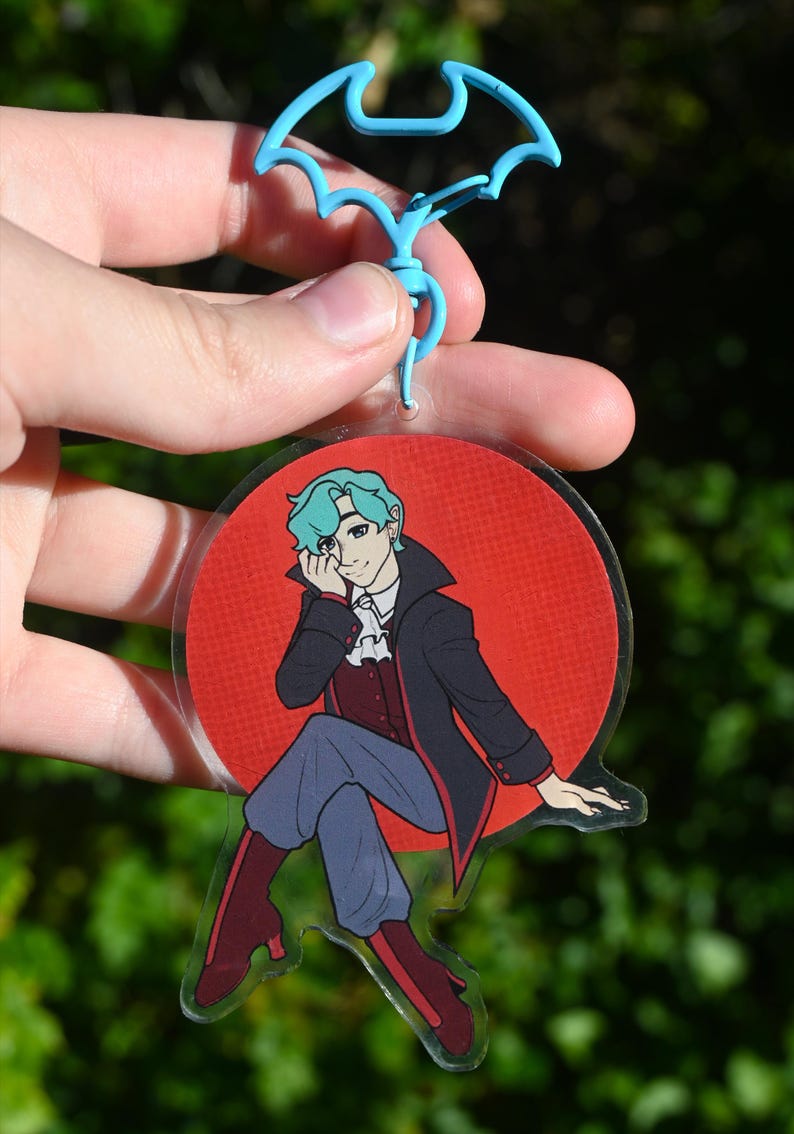Vampires SMP Keychains // 3.5" Acrylic Double-sided // Owen and Scott image 3