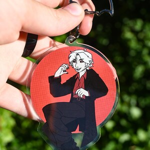 Vampires SMP Keychains // 3.5" Acrylic Double-sided // Pyro and Shelby image 4