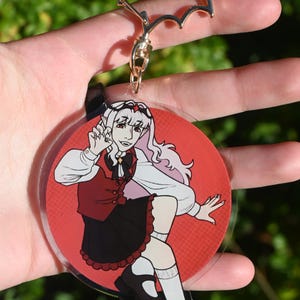 Vampires SMP Keychains // 3.5" Acrylic Double-sided // Pyro and Shelby image 2