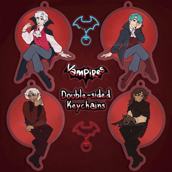 Vampires SMP Keychains // 3.5" Acrylic Double-sided // Owen and Scott