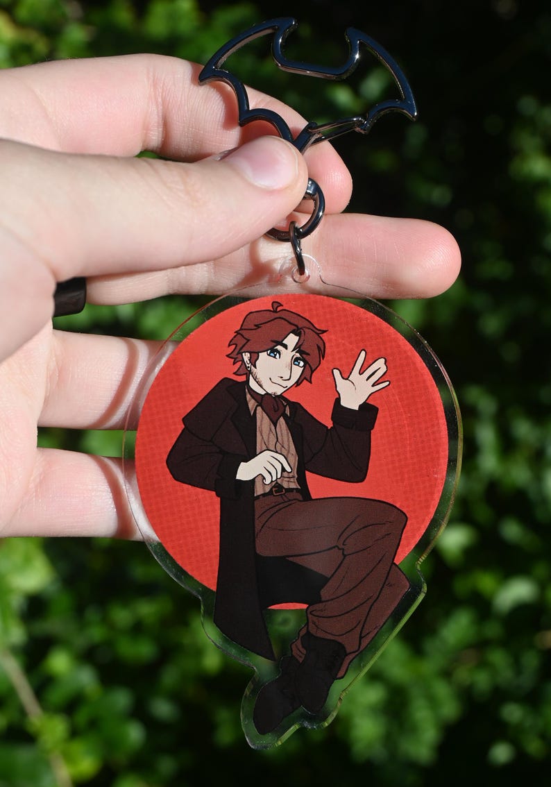 Vampires SMP Keychains // 3.5" Acrylic Double-sided // Pyro and Shelby image 5