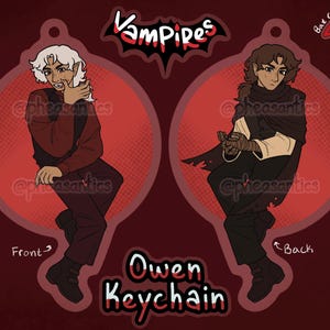 Vampires SMP Keychains // 3.5" Acrylic Double-sided // Owen and Scott Owen