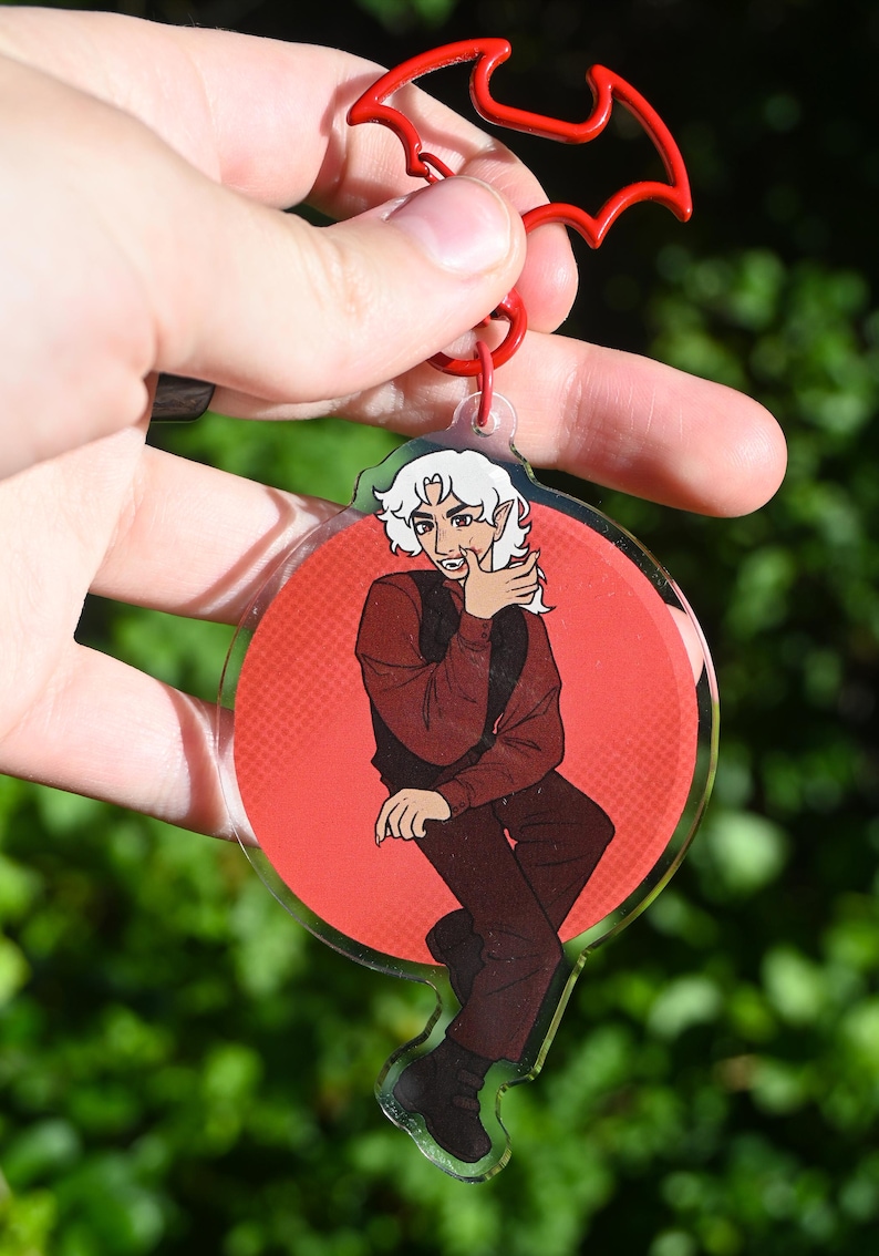 Vampires SMP Keychains // 3.5" Acrylic Double-sided // Owen and Scott image 4