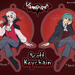 Vampires SMP Keychains // 3.5" Acrylic Double-sided // Owen and Scott Scott