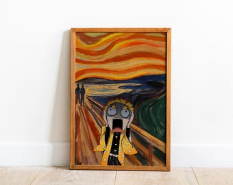 Zenitsu Poster, Anime Canvas Wall Art, Demon Slayer Wall Art, Anime Poster, Anime Wall Decor, Gift For Anime Lovers, Anime Wall Art,